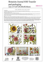 Load image into Gallery viewer, BOTANIST JOURNAL (4 pages) - IOD Transfer Pad