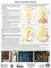 Load image into Gallery viewer, Curated Signage (4 gold foil pages 12"x 16") - IOD Transfer Pad