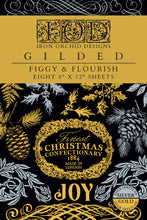 Load image into Gallery viewer, Figgy & Flourish - (8 gold & silver foil pages, 8"x12") - IOD Transfer Pad