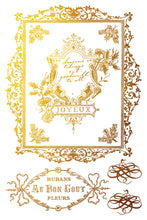 Load image into Gallery viewer, Figgy & Flourish - (8 gold & silver foil pages, 8"x12") - IOD Transfer Pad