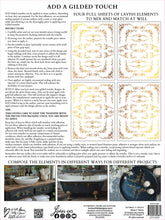 Load image into Gallery viewer, Si Belle (4 gold foil pages, 12" x 16") - IOD Transfer Pad