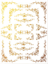 Load image into Gallery viewer, Si Belle (4 gold foil pages, 12" x 16") - IOD Transfer Pad