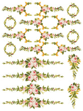 Load image into Gallery viewer, Petite Fleur PINK - IOD Paint Inlay