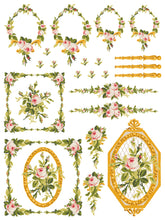 Load image into Gallery viewer, Petite Fleur PINK - IOD Paint Inlay