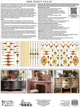 Load image into Gallery viewer, Petite Fleur RED - IOD Paint Inlay
