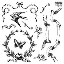 Load image into Gallery viewer, Countryside Memoirs Mini Stamp Set - IOD Stamp 4 Sheets, 6”x6”