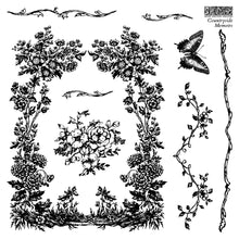 Load image into Gallery viewer, Countryside Memoirs Mini Stamp Set - IOD Stamp 4 Sheets, 6”x6”