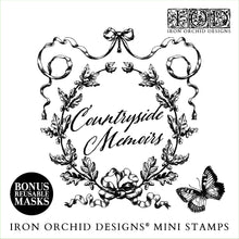 Load image into Gallery viewer, Countryside Memoirs Mini Stamp Set - IOD Stamp 4 Sheets, 6”x6”