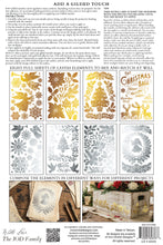 Load image into Gallery viewer, ANGELS SING - (8 gold & silver foil pages, 8"x12") - IOD Transfer Pad