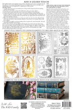 Load image into Gallery viewer, ATHENAEUM - (8 gold & silver foil pages, 8"x12") - IOD Transfer Pad