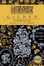 Load image into Gallery viewer, ATHENAEUM - (8 gold & silver foil pages, 8"x12") - IOD Transfer Pad