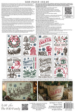 Load image into Gallery viewer, THE NORTH POLE Co. - IOD Paint Inlay - SMALL PROJECT FORMAT 8X12''