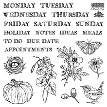 Load image into Gallery viewer, A TIMELY TALE Mini Stamp Box Set - IOD Stamp 4 Sheets, 6”x6”