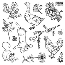 Load image into Gallery viewer, A TIMELY TALE Mini Stamp Box Set - IOD Stamp 4 Sheets, 6”x6”