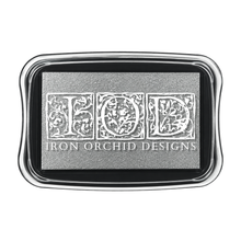 Load image into Gallery viewer, Silver Sparkle Pigment Pre-Inked Pad