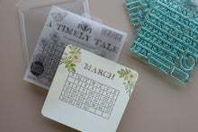 Load image into Gallery viewer, A TIMELY TALE Mini Stamp Box Set - IOD Stamp 4 Sheets, 6”x6”