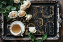 Load image into Gallery viewer, Etiquettes (4 gold foil pages 12&quot;x 16&quot;) - IOD Transfer Pad
