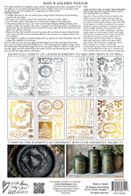Load image into Gallery viewer, Figgy &amp; Flourish - (8 gold &amp; silver foil pages, 8&quot;x12&quot;)  - IOD Transfer Pad
