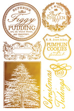 Load image into Gallery viewer, Figgy &amp; Flourish - (8 gold &amp; silver foil pages, 8&quot;x12&quot;)  - IOD Transfer Pad
