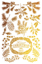 Load image into Gallery viewer, Figgy &amp; Flourish - (8 gold &amp; silver foil pages, 8&quot;x12&quot;)  - IOD Transfer Pad
