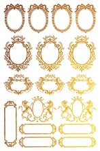 Load image into Gallery viewer, Petits Ornements (8 gold foil pages 8&quot;x 12&quot;) - IOD Transfer Pad
