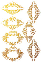 Load image into Gallery viewer, Petits Ornements (8 gold foil pages 8&quot;x 12&quot;) - IOD Transfer Pad
