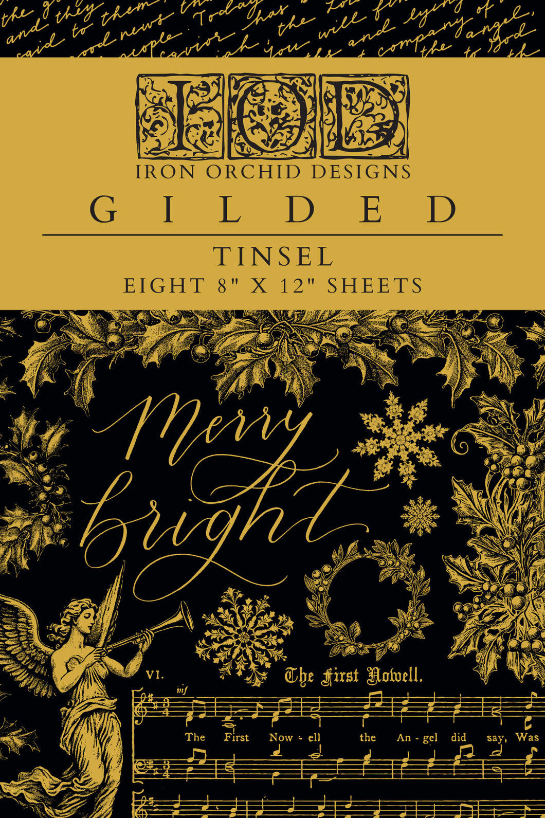 Tinsel - (8 gold foil pages, 8