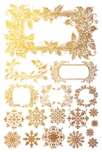 Load image into Gallery viewer, Tinsel - (8 gold foil pages, 8&quot;x12&quot;)  - IOD Transfer Pad
