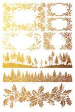 Load image into Gallery viewer, Tinsel - (8 gold foil pages, 8&quot;x12&quot;)  - IOD Transfer Pad
