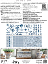 Load image into Gallery viewer, Delft Traditions AZURE - IOD Paint Inlay
