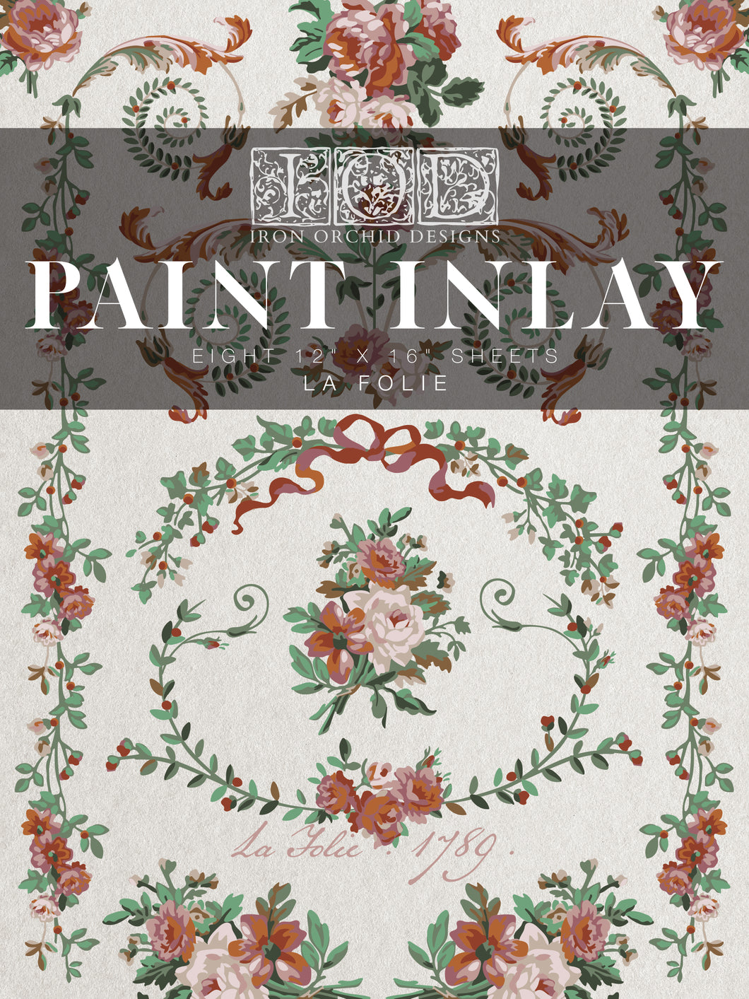 La Folie - IOD Paint Inlay