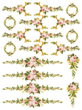 Load image into Gallery viewer, Petite Fleur PINK - IOD Paint Inlay
