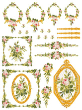 Load image into Gallery viewer, Petite Fleur PINK - IOD Paint Inlay
