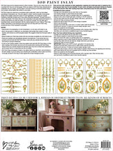 Load image into Gallery viewer, Petite Fleur PINK - IOD Paint Inlay
