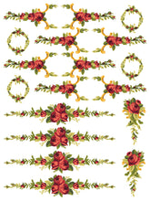 Load image into Gallery viewer, Petite Fleur RED - IOD Paint Inlay
