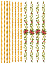 Load image into Gallery viewer, Petite Fleur RED - IOD Paint Inlay
