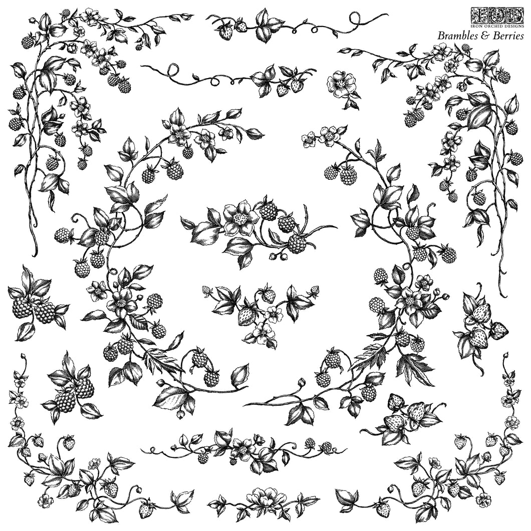 Brambles & Berries - IOD Stamp