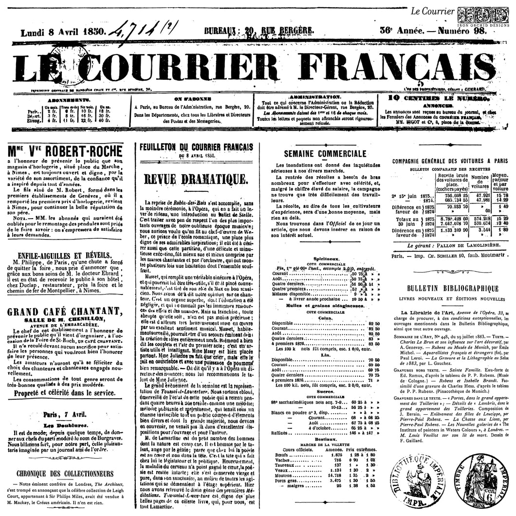 Le Courrier - IOD Stamp