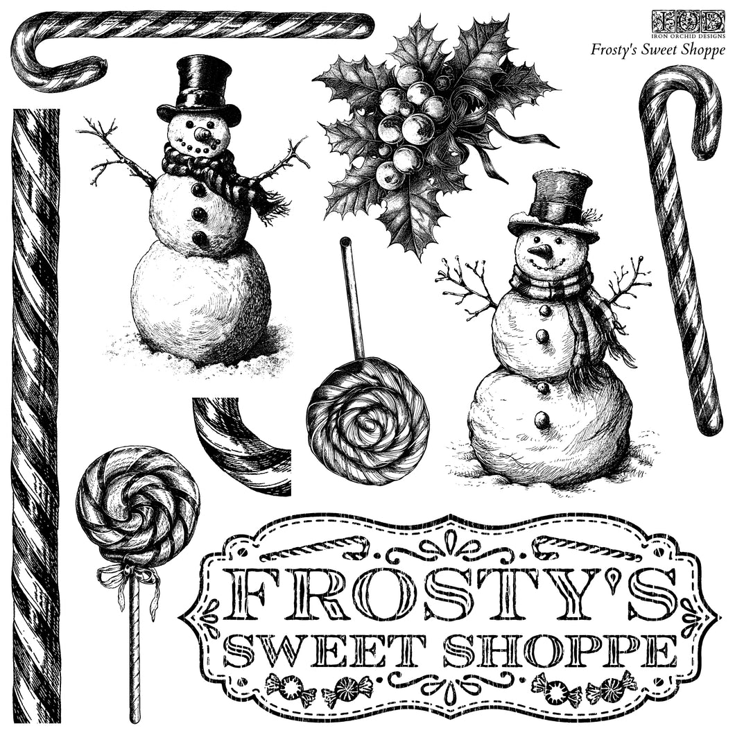 Frosty's Sweet Shoppe - IOD Stamp