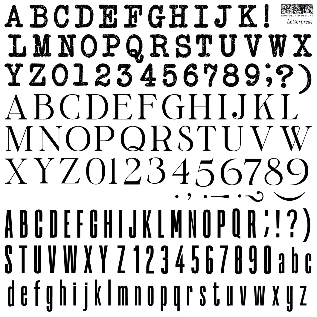 Letterpress - IOD Stamp