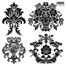 Load image into Gallery viewer, Velveteen Mini Stamp Set - IOD Stamp 4 Sheets, 6”x6”
