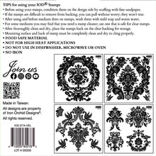 Load image into Gallery viewer, Velveteen Mini Stamp Set - IOD Stamp 4 Sheets, 6”x6”
