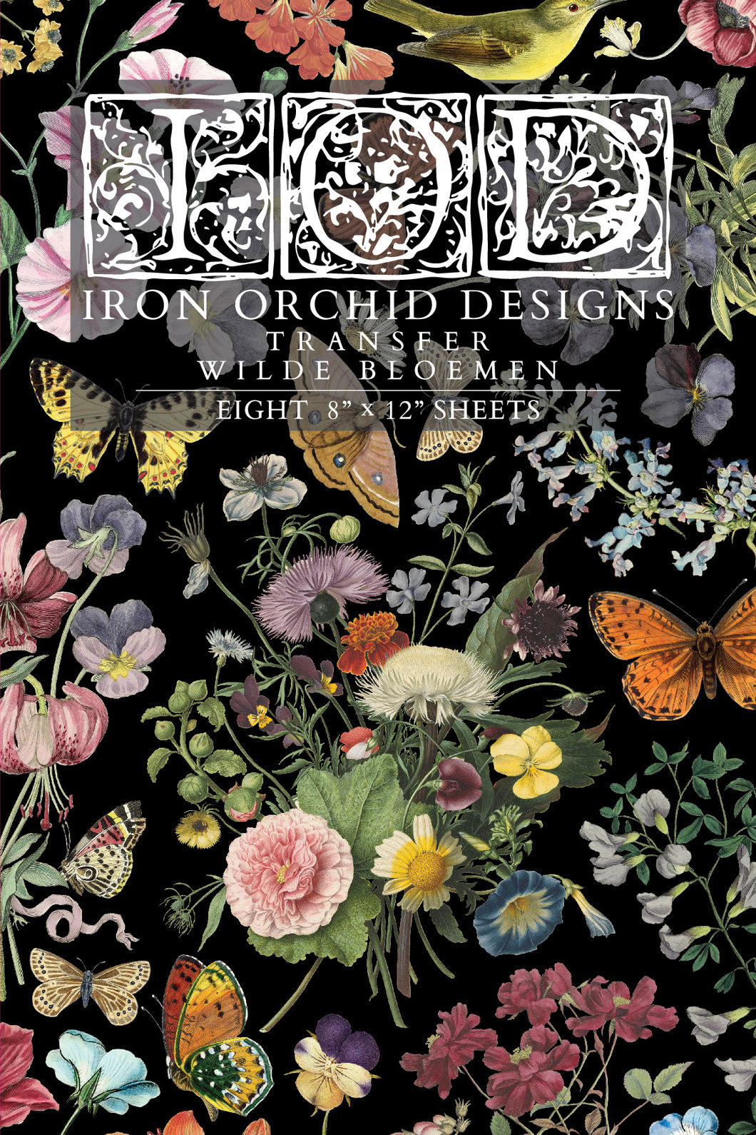 WILDE BLOEMEN (8 pages) - IOD Transfer Pad