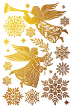 Load image into Gallery viewer, ANGELS SING - (8 gold &amp; silver foil pages, 8"x12")  - IOD Transfer Pad
