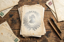 Load image into Gallery viewer, ANGELS SING - (8 gold &amp; silver foil pages, 8"x12")  - IOD Transfer Pad
