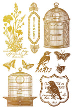 Load image into Gallery viewer, PAPILLON - (8 gold &amp; silver foil pages, 8"x12")  - IOD Transfer Pad
