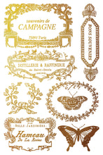 Load image into Gallery viewer, PAPILLON - (8 gold &amp; silver foil pages, 8"x12")  - IOD Transfer Pad
