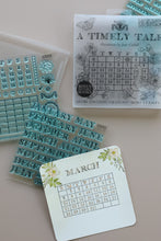 Load image into Gallery viewer, A TIMELY TALE Mini Stamp Box Set - IOD Stamp 4 Sheets, 6”x6”
