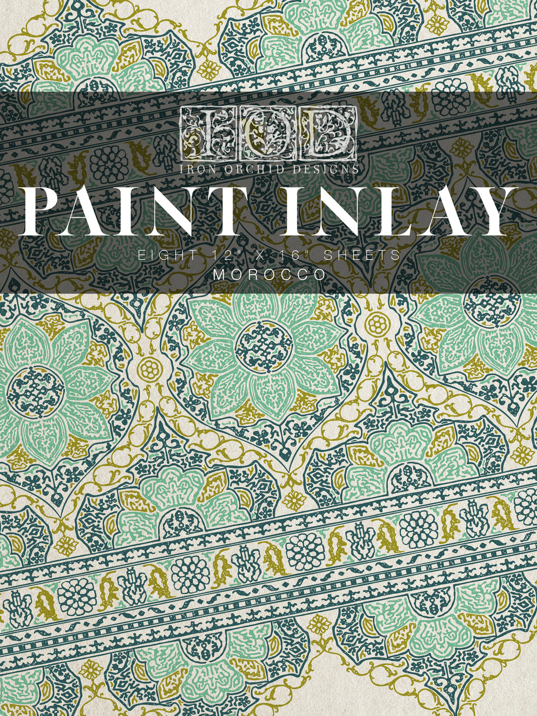 Morocco - IOD Paint Inlay