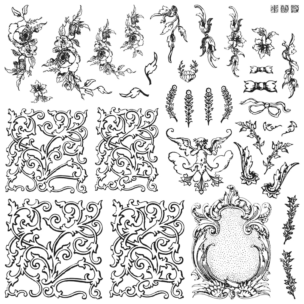Alphabellies - IOD Stamp